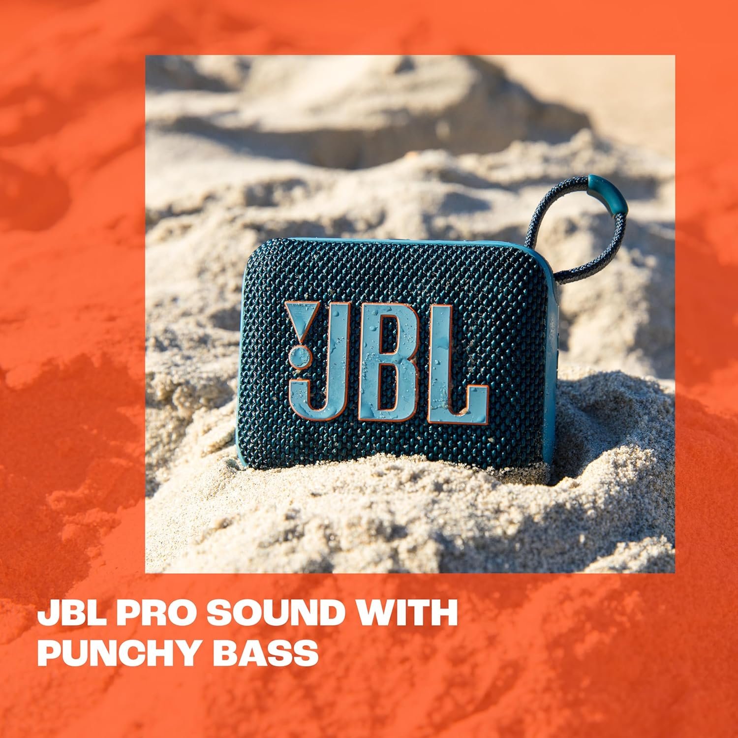 JBL Go 4 - Ultra-Portable, Waterproof and Dustproof Bluetooth Speaker, Big JBL Pro Sound with Punchy bass, 7-Hour Built-in Battery, Made in Part with Recycled Materials (Blue) - Image 6