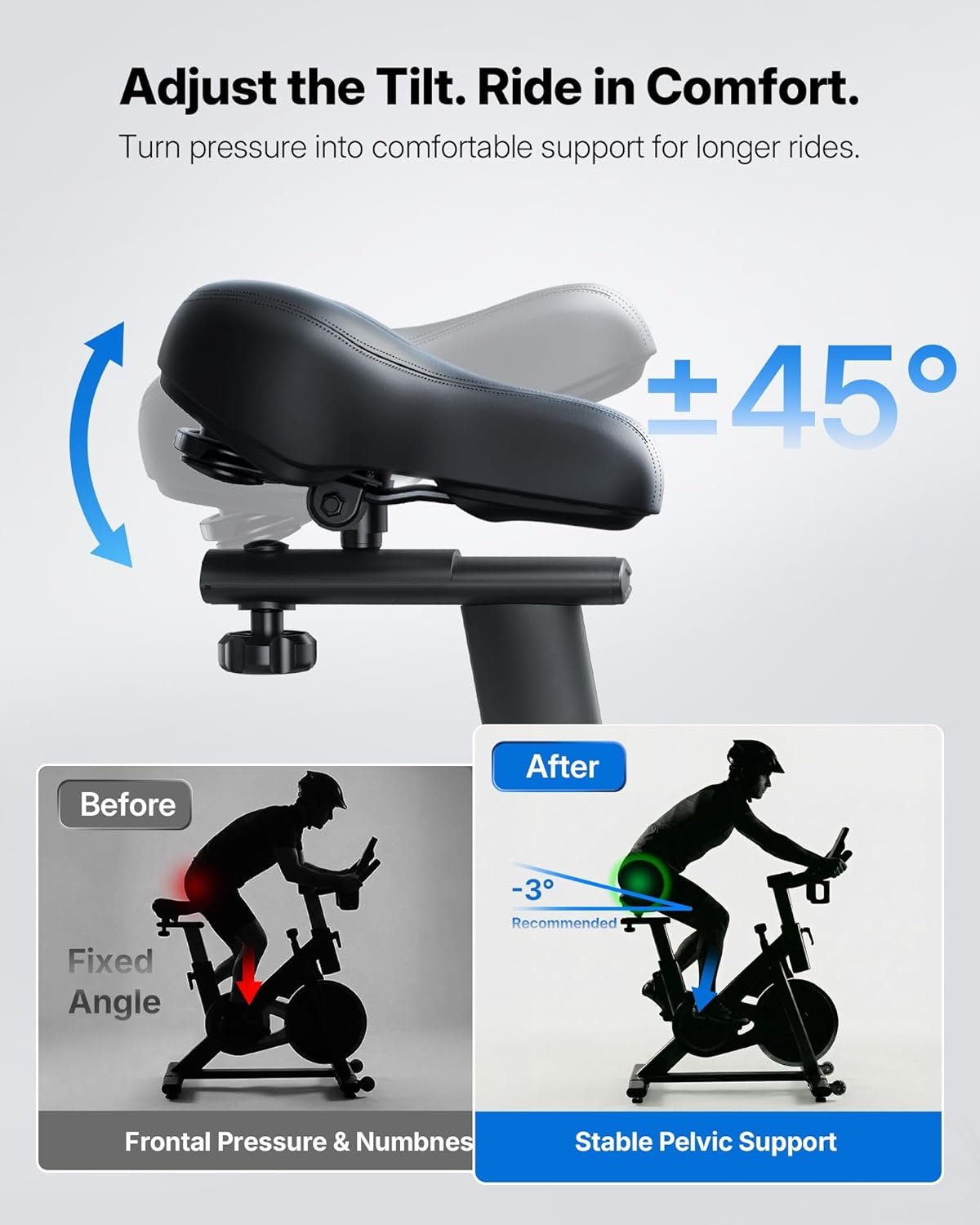 Merach Exercise Bike for Home Gym, Low Noise Stationary Bike with Brake Pad, Indoor Workout Bike with Self-Developed App, Tablet Mount and Fitness Courses for Weight Loss, 300 Lb Weight Capacity - Image 8