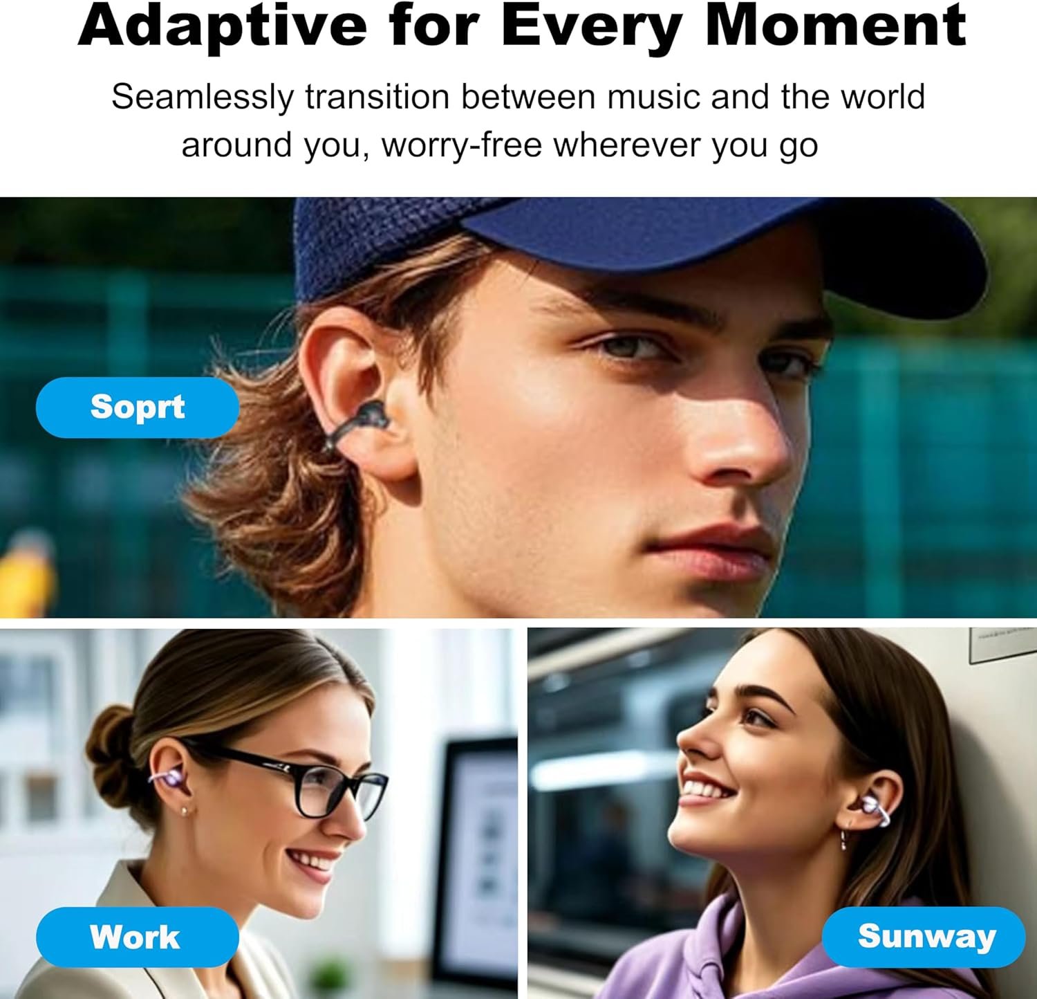 AI Translation Earbuds Real Time, 2026 Upgrade Wireless Bluetooth Translation Earbuds Real Time Language Translator, 164 Languages Wireless Bluetooth Headphone for Business/Learning/Travel (Black) - Image 4