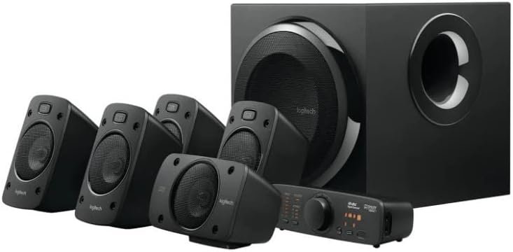 Logitech Z906 5.1 Surround Sound Speaker System - THX, Dolby Digital and DTS Digital Certified - Black - Image 4