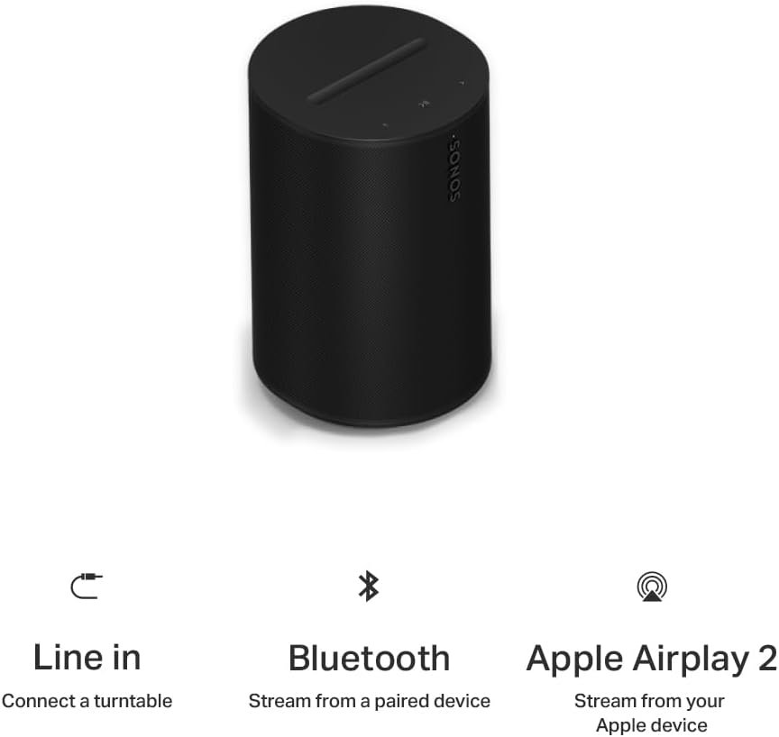 Sonos Era 100 SL - Compact, Microphone-Free Speaker with WiFi, Bluetooth - Black - Image 9