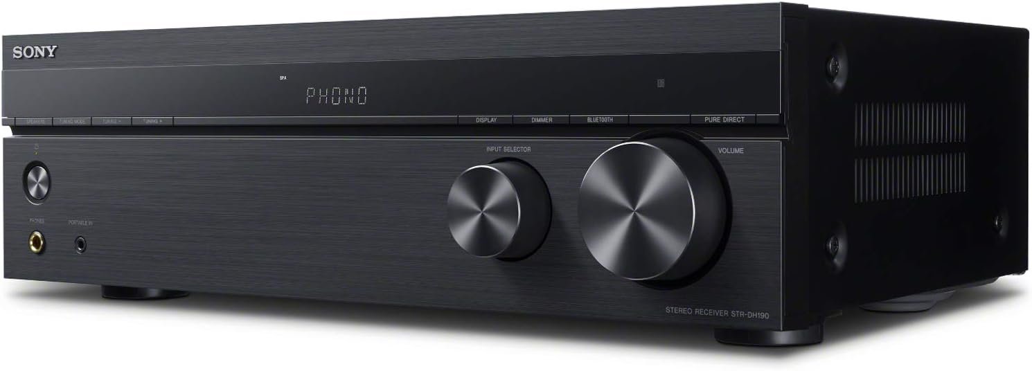 Sony STRDH190 2-ch Stereo Receiver with Phono Inputs and Bluetooth Bundle with 100ft of Speaker Wire and 5 Pairs of Banana Plugs (3 Items) - Image 6