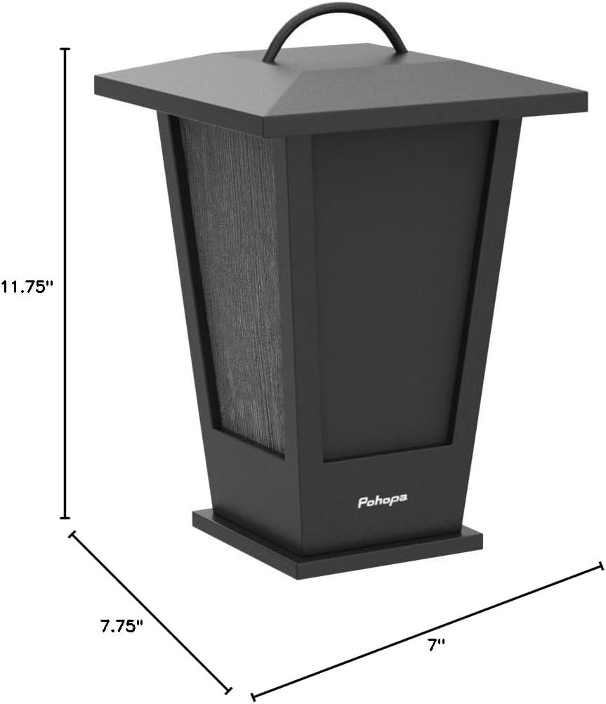 pohopa Bluetooth Speakers Waterproof, 2 Packs True Wireless Stereo Sound 20W Dual Pairing Lantern Indoor Outdoor Speakers with 20 Piece LED Lights, Rich Bass, Pinao Black - Image 9