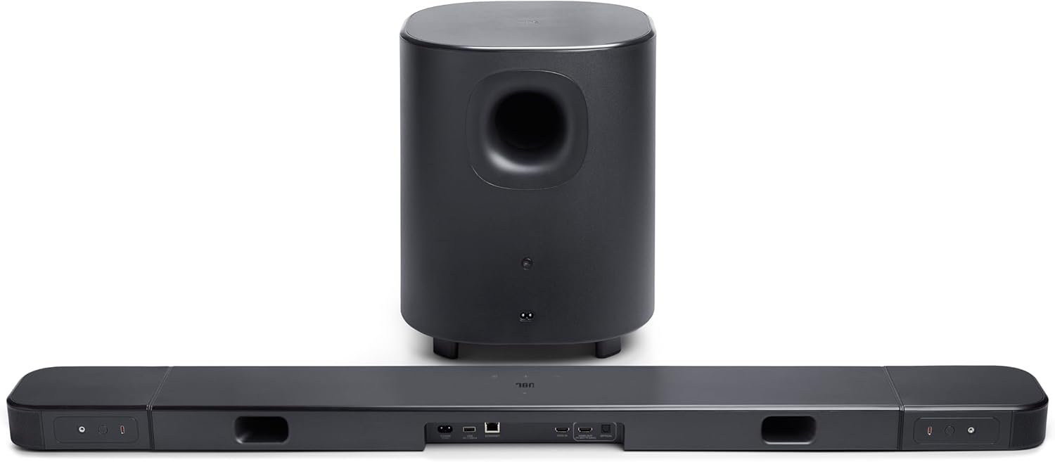 JBL Bar 700MK2-7.1 Channel soundbar System with Detachable Speakers and Dolby Atmos, 780W max Output Power and a 10" Wireless subwoofer, Works with Voice Assistant-Enabled Speakers (Black) - Image 4