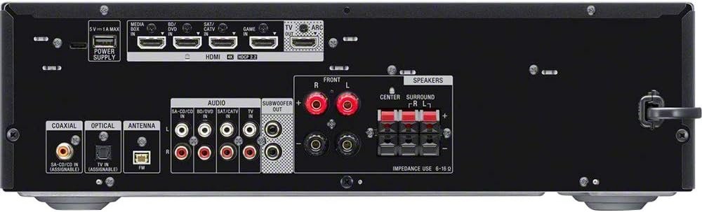 Sony STRDH590 5.2 Multi-Channel 4k HDR AV Receiver with Bluetooth (Renewed) Bundle with 3 YR CPS Enhanced Protection Pack - Image 4