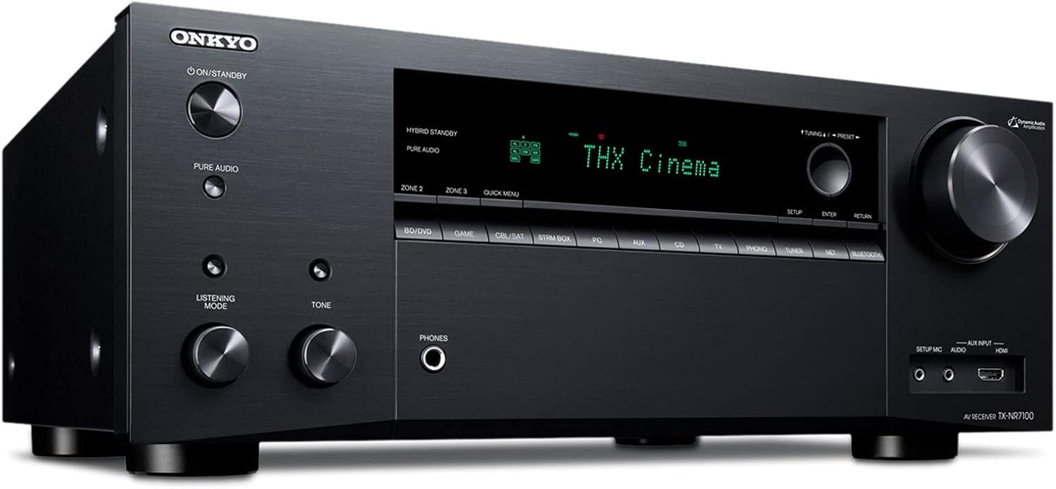 Onkyo TX-NR7100 9.2-Channel AV Receiver - 100 Watts Per Channel, Dirac Live Out of Box, Works with Sonos Certified, THX Certified and More - Image 2