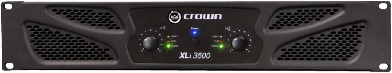 Crown XLi3500 Two-channel, 2700-Watt Bridged 8Ω Power Amplifier. Professional DJ, PA, Stage Amp. Black - Image 2