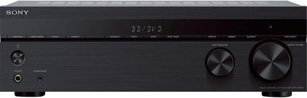 Sony STRDH590 5.2 Multi-Channel 4k HDR AV Receiver with Bluetooth (Renewed) Bundle with 3 YR CPS Enhanced Protection Pack - Image 2