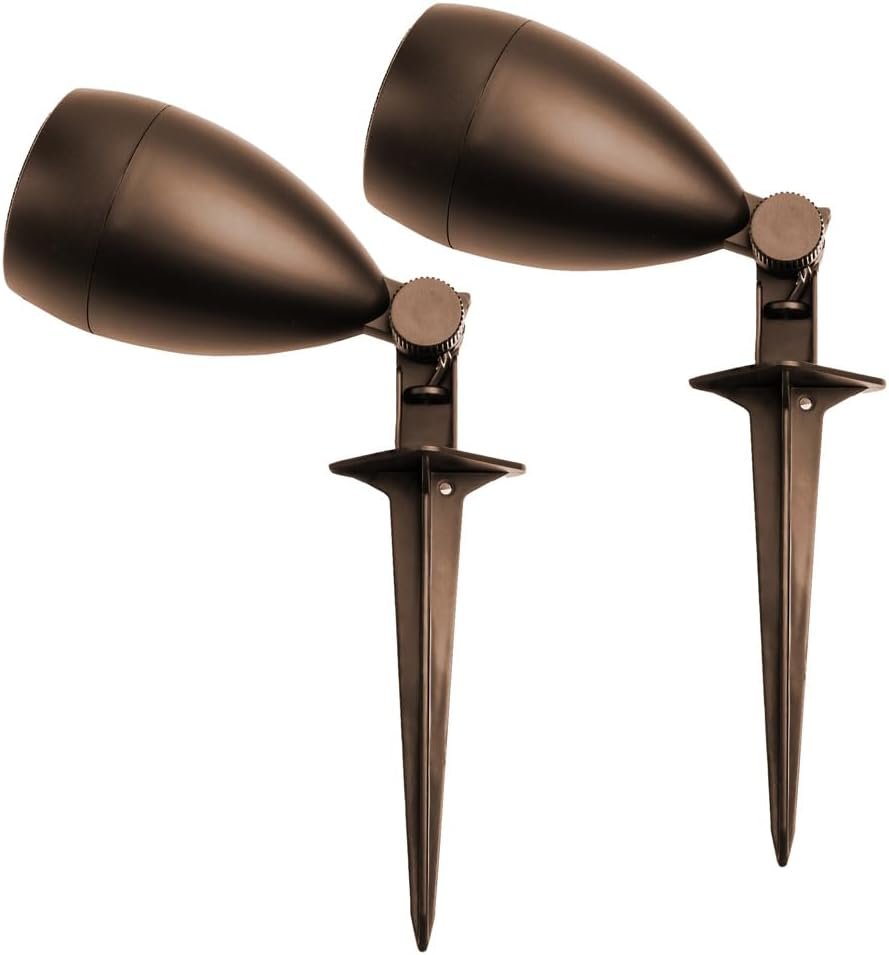 OSD Audio 3" Landscape In Ground 60W Speaker, Outdoor Weather Resistant, LS3 Bronze (Pair)