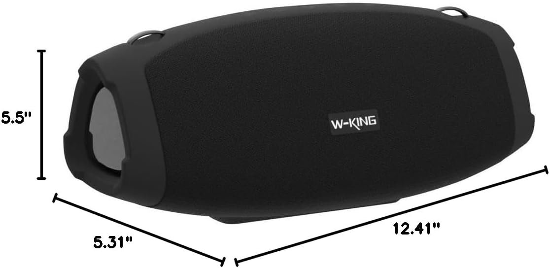 W-KING Bluetooth Speaker, 120W Max Loud Portable Speakers Bluetooth Wireless Boombox, IPX6 Waterproof Party Large Outdoor Speaker, 70W Triple Passive Radiators- Deep Bass/Subwoofer*2, 42H, TF, AUX, EQ - Image 10