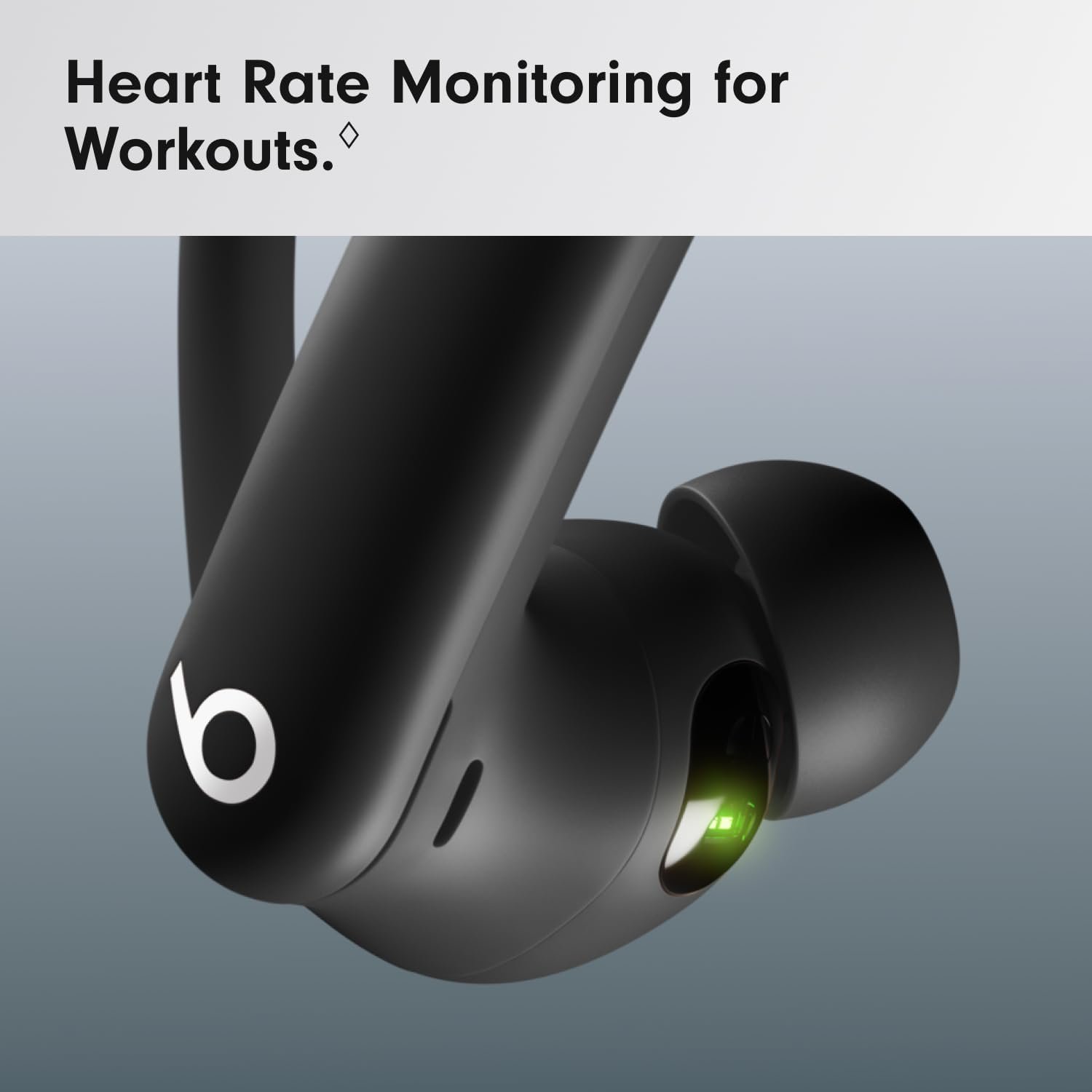 Beats Powerbeats Pro 2 - Wireless Noise Cancelling Workout Earbuds with Secure- Fit Earhooks, Up to 45-Hour Battery with Charging Case, Sweat & Water Resistant, Heart Rate Monitoring - Jet Black - Image 5