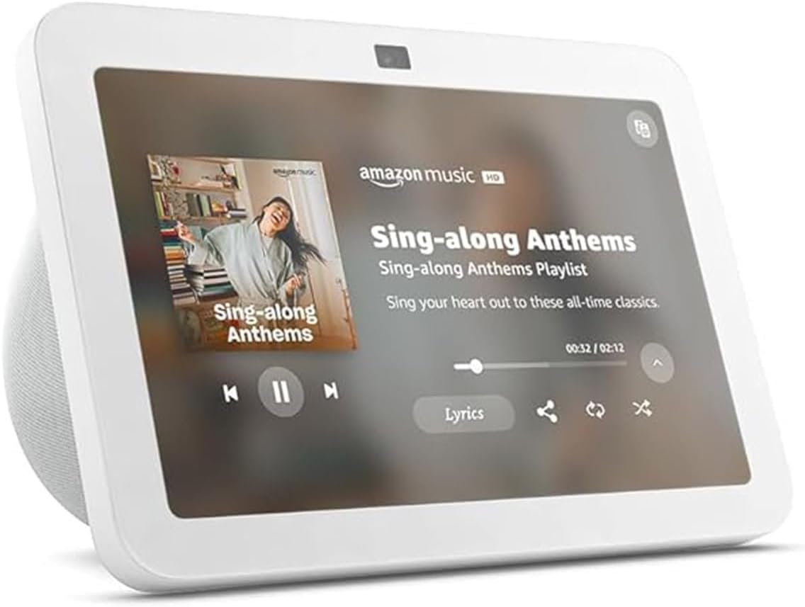 Like-New Amazon Echo Show 8, With Spatial Audio, Smart Home Hub, ideal for open living spaces, Designed for Alexa+, Glacier White - Image 2