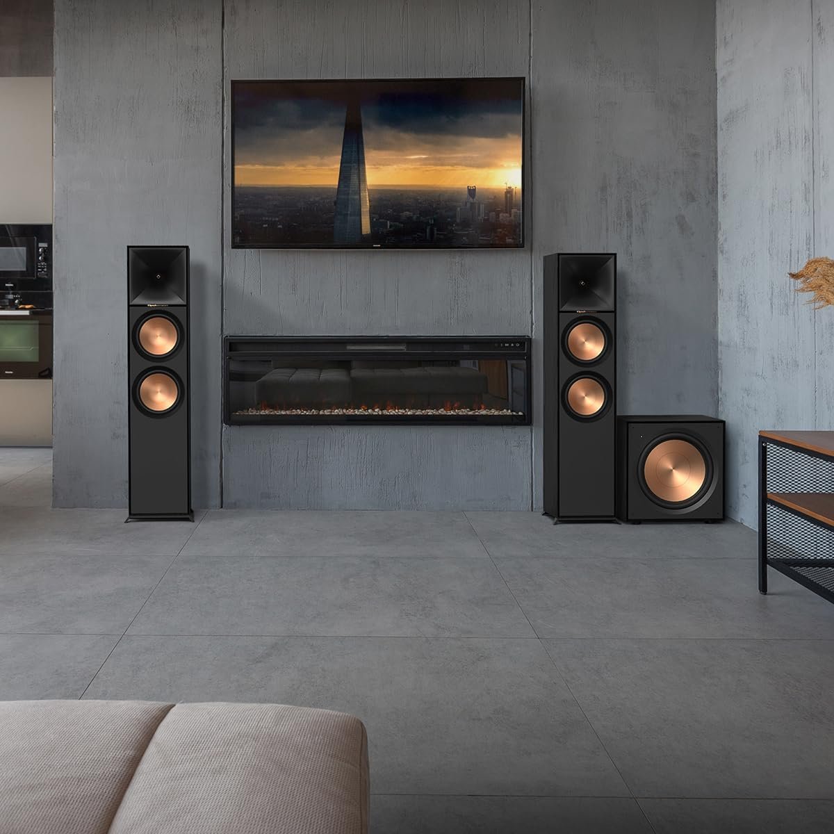 Klipsch Reference Front-Firing Subwoofer with revamped Spun-Copper thermoformed crystalline Polymer woofers - Image 2