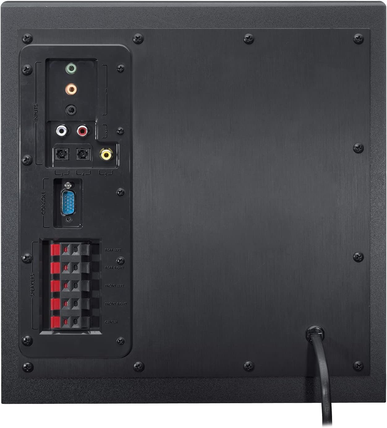 Logitech Z906 5.1 Surround Sound Speaker System - THX, Dolby Digital and DTS Digital Certified - Black - Image 10