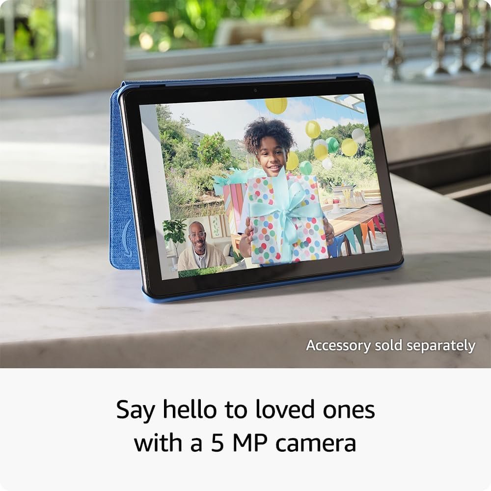 Amazon Fire HD 10 tablet (newest model) built for relaxation, 10.1" vibrant Full HD screen, octa-core processor, 3 GB RAM, 64 GB, Ocean - Image 6