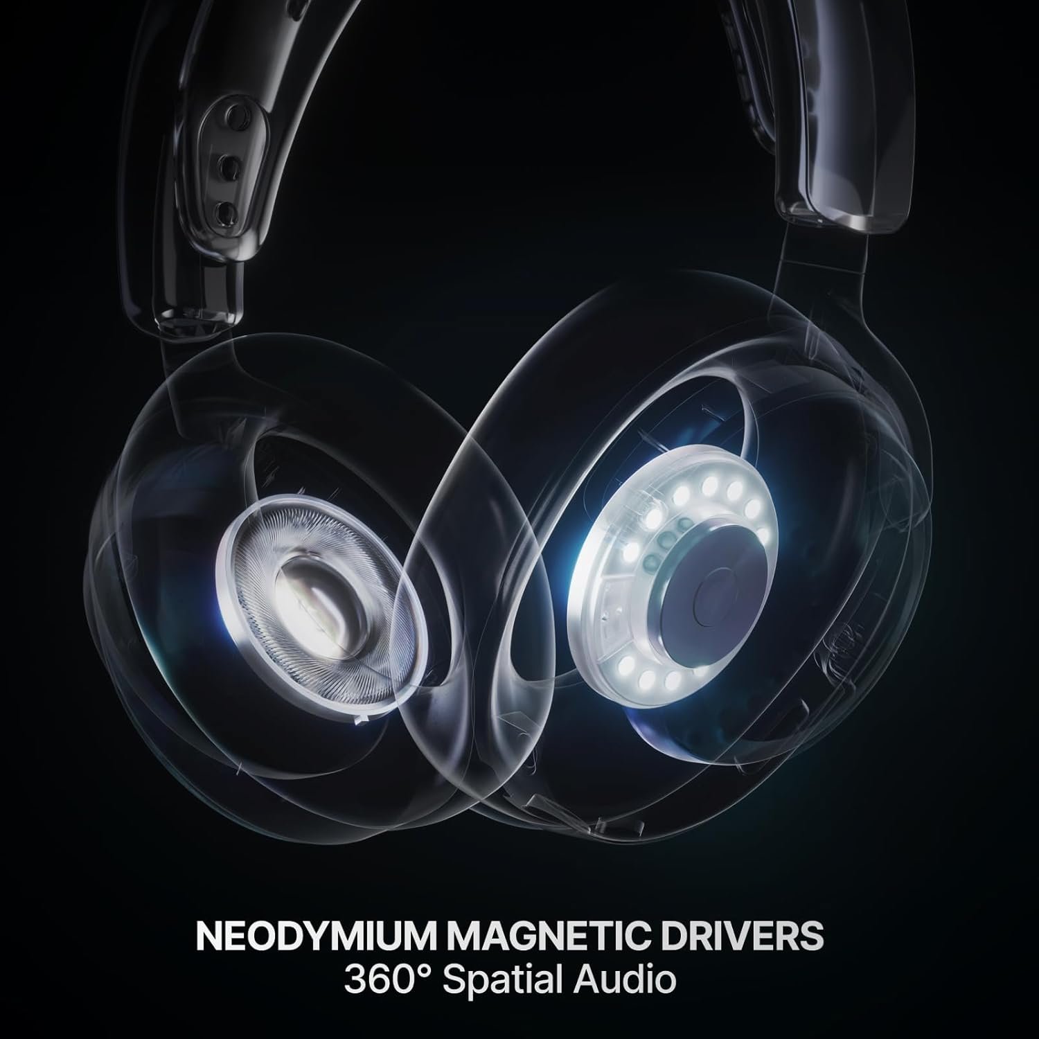 SteelSeries Arctis Nova 7 Wireless Gen 2 Gaming Headset - Real-Time App Control, 50+ HR Play, Neodymium Drivers, Mix 2.4GHz/Bluetooth, PC, PS5, PS4, Switch 1/2, Mobile - White - Image 6