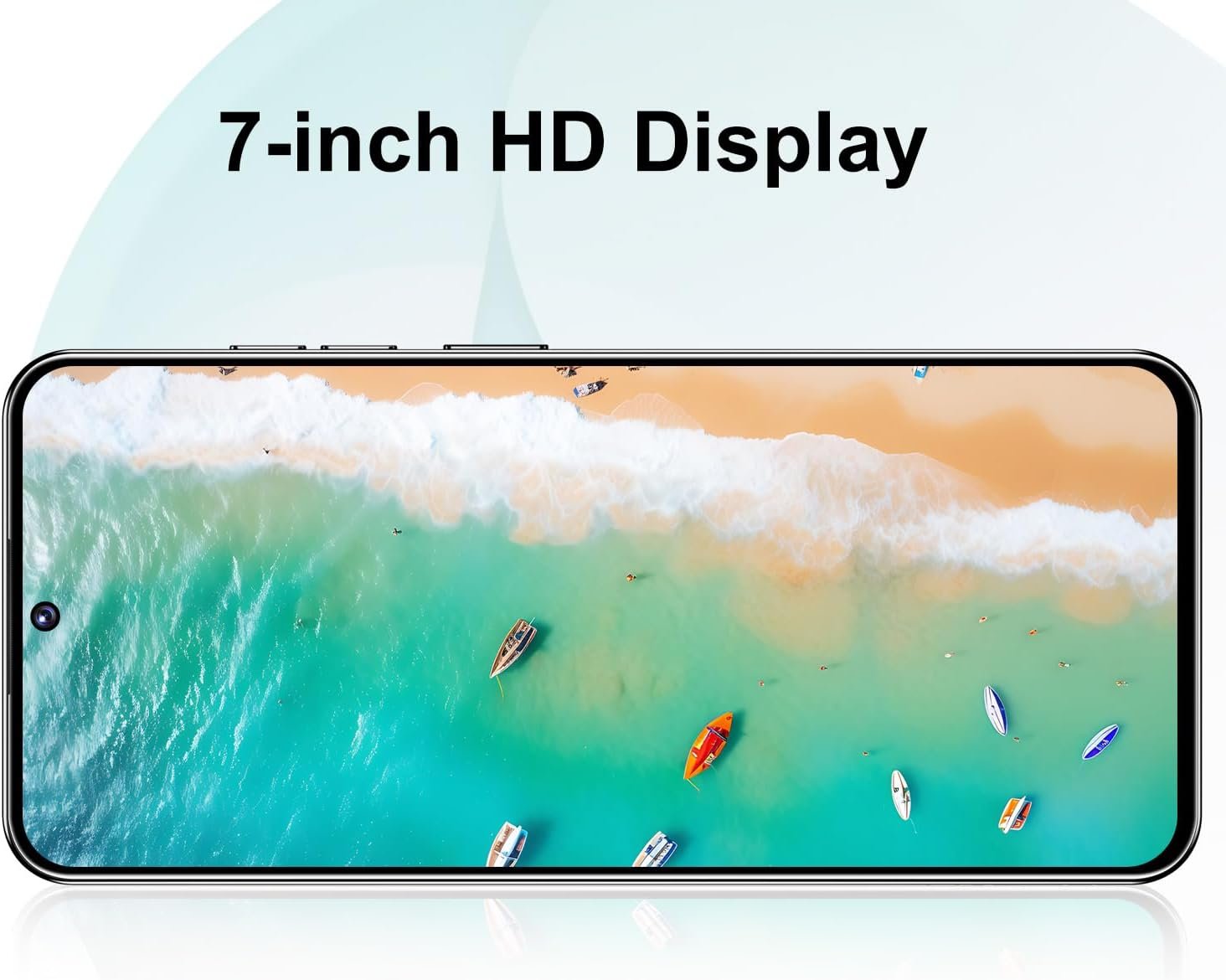 Unlocked Phone I26 Ultra Android Phone 10-core 12GB+512GB Cell Phone 7 inch HD Screen Mobile Phone 108MP+48MP Camera 6800 mAh Extra Large Battery 5G Dual SIM (Black) - Image 3