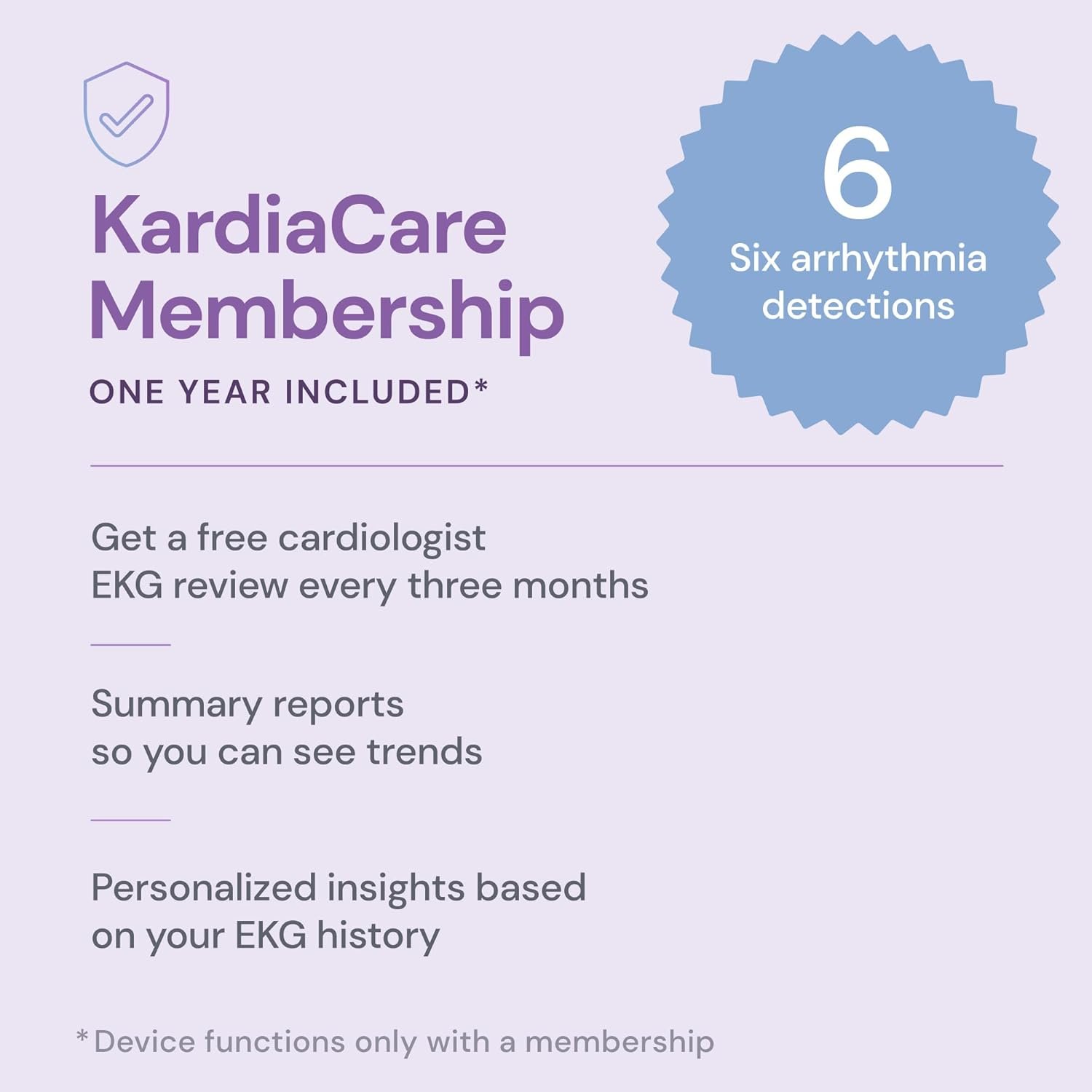 KardiaMobile 6L Max EKG Monitor, Includes One-Year KardiaCare Subscription, FDA-Cleared Heart Monitor, Medical-Grade Results in 30 Seconds, Unlimited Recordings, Works with Smartphones and Tablets - Image 4