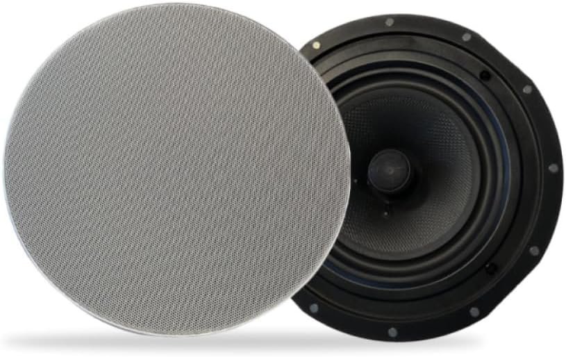 JUKE AUDIO Sky Speaker | Pair of 6.5" in-Ceiling Speakers | 2-Way Sound Coverage with Woofer & Pivoting Tweeter | Flush Mount Design (6.5")