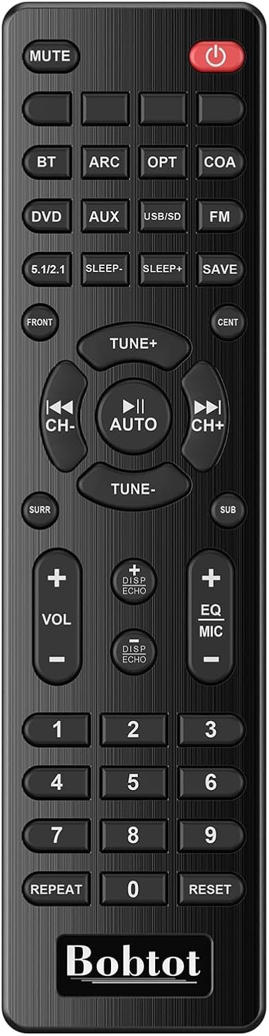 Bobtot Surround Sound Systems 1400 Watts Peak Power Home Theater Speakers - 12" Subwoofer Strong Bass 5.1 Wired Loud Stereo Audio System with ARC Optical Bluetooth Input for TV - Image 8