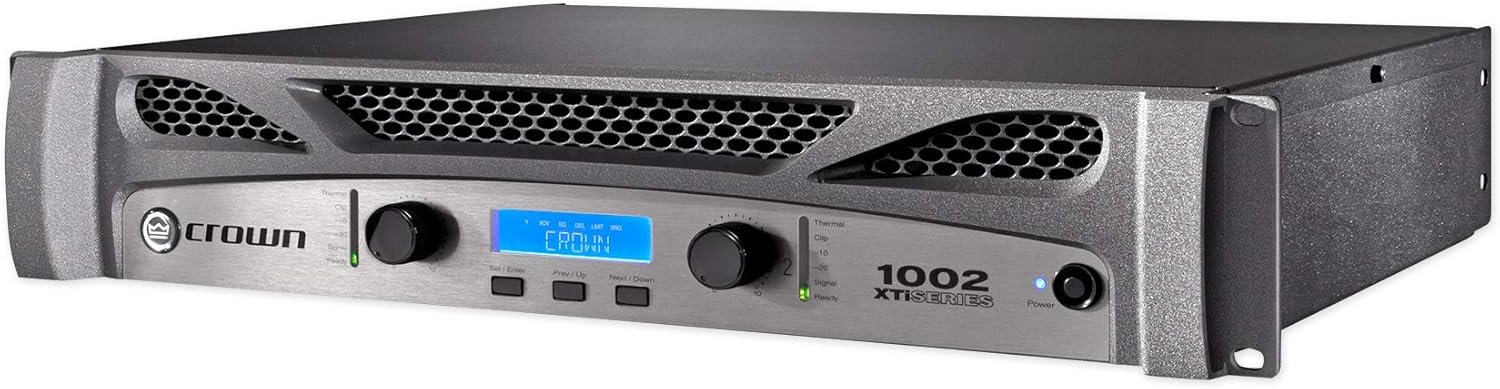 Crown XTi1002 Two-channel, 1400-Watt at 4Ω Bridged, 500-Watt at 4Ω Dual, Professional Power Amplifier. Black and Gray - Image 2