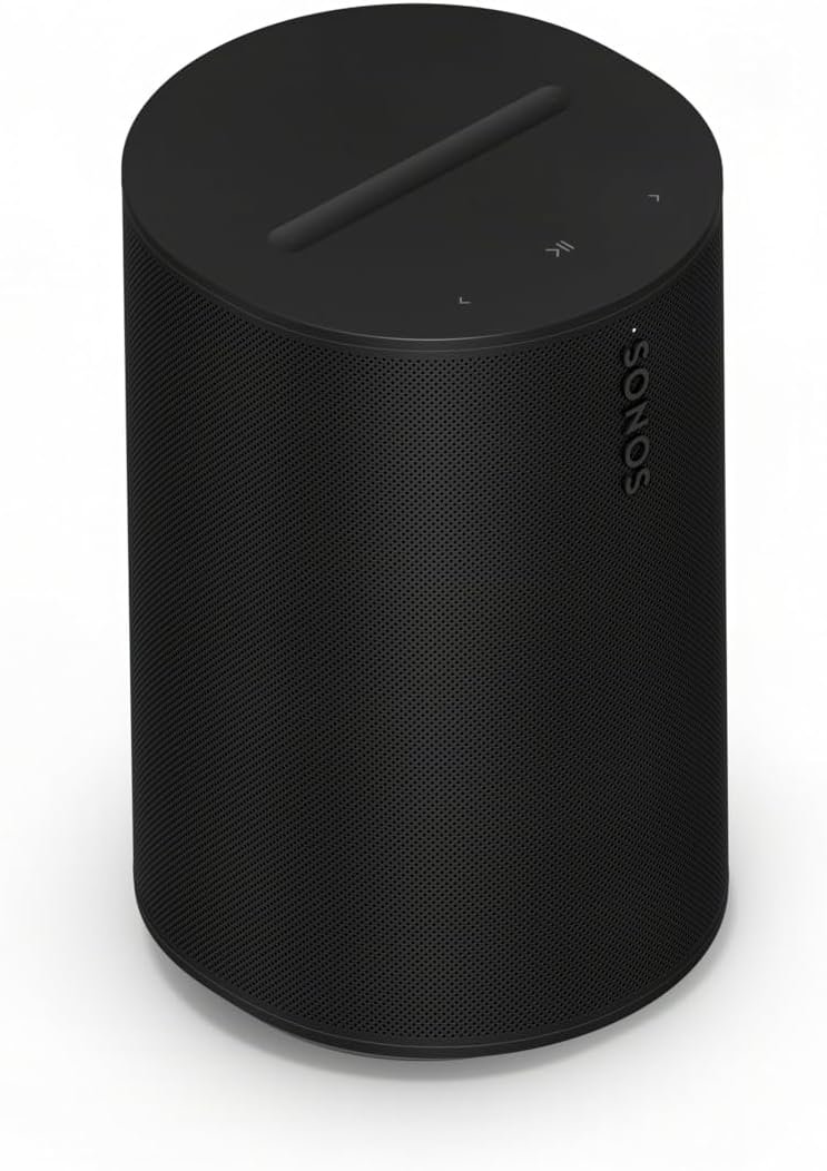 Sonos Era 100 SL - Compact, Microphone-Free Speaker with WiFi, Bluetooth - Black
