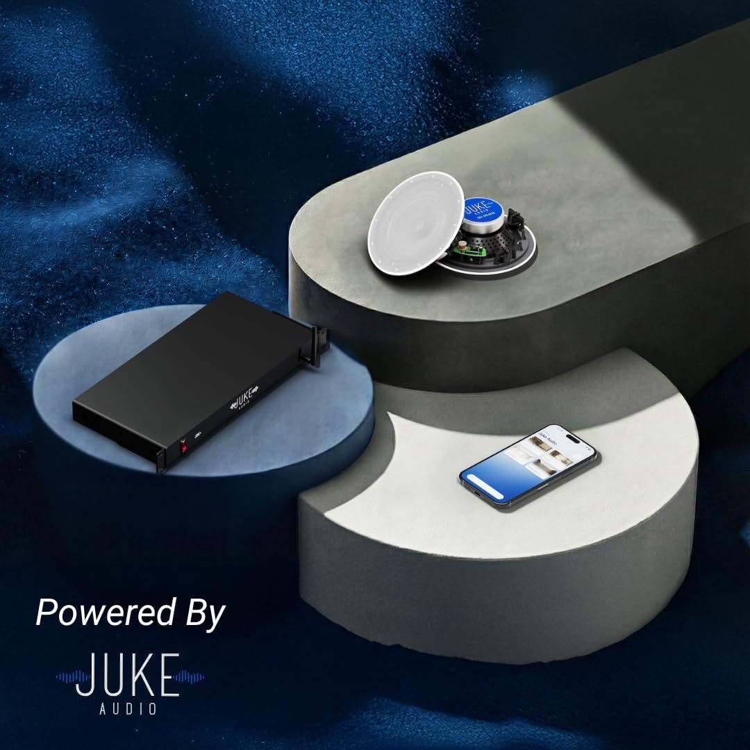 JUKE AUDIO Sky Speaker | Pair of 6.5" in-Ceiling Speakers | 2-Way Sound Coverage with Woofer & Pivoting Tweeter | Flush Mount Design (6.5") - Image 6