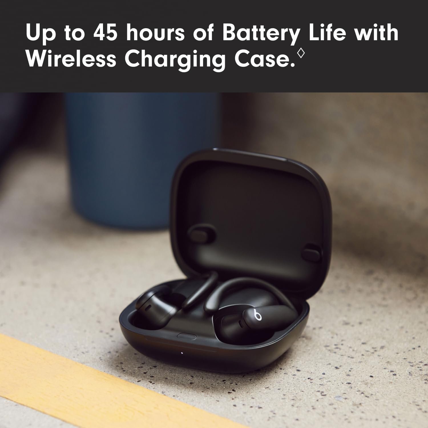 Beats Powerbeats Pro 2 - Wireless Noise Cancelling Workout Earbuds with Secure- Fit Earhooks, Up to 45-Hour Battery with Charging Case, Sweat & Water Resistant, Heart Rate Monitoring - Jet Black - Image 8