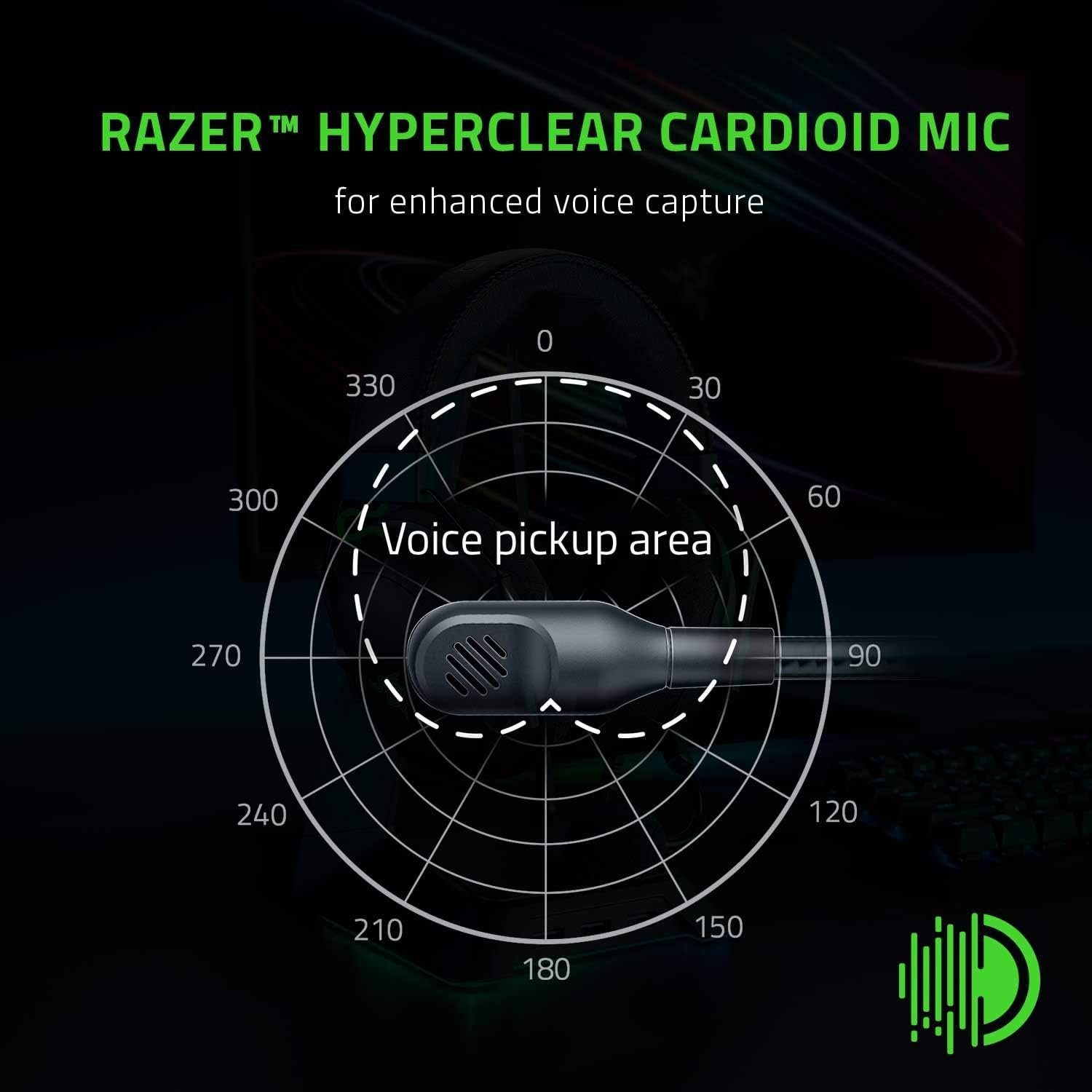 Razer BlackShark V2 X Gaming Headset: 7.1 Surround Sound - 50mm Drivers - Memory Foam Cushion - For PC, PS4, PS5, Switch - 3.5mm Audio Jack - Black - Image 4