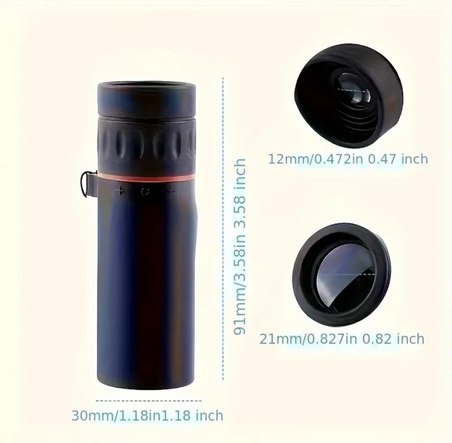 Monocular Compact Mini Telescope, Portable Handheld Mini Monocular for Adults, Tech Gadgets Perfect for Bird Watching, Fishing, Travel and Scenery. 8x21mm - Image 7