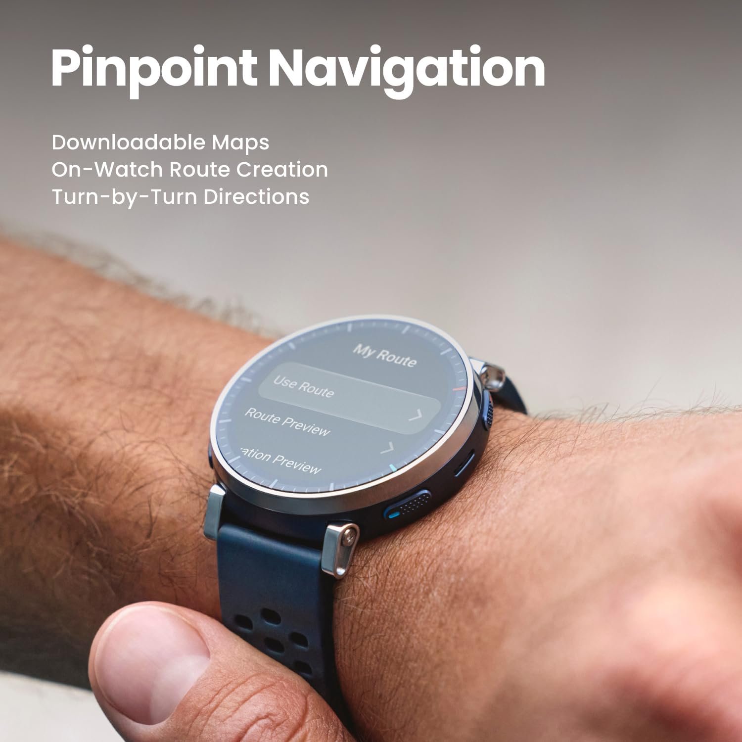 Amazfit Active 3 Premium GPS Running Smart Watch, 1.32" AMOLED Sapphire Display, 12-Day Battery, 4GB Storage, Offline Maps, 170+ Workout Modes, 5 ATM, Heart Rate & Fitness Tracker for Android & iPhone - Image 4