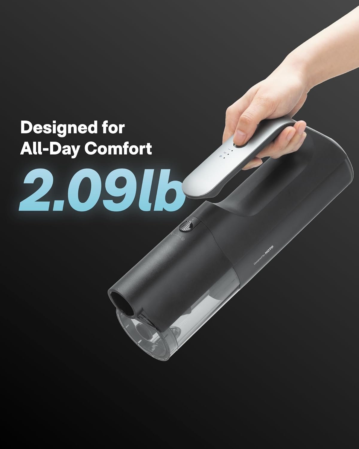 HOTO BlowVac™ Handheld Vacuum Cordless, Car Vacuum Cleaner with 23000Pa High Power, 3 Suction Modes, Electric Compressed Air Duster Blower for Car Interior, Desk, Boat, Home, Outdoor - Image 8