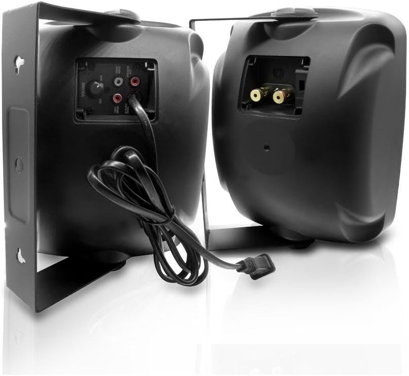 Pyle Waterproof & Bluetooth Indoor /Outdoor Speaker System, Black, 5.25" 600 Watt - Image 2