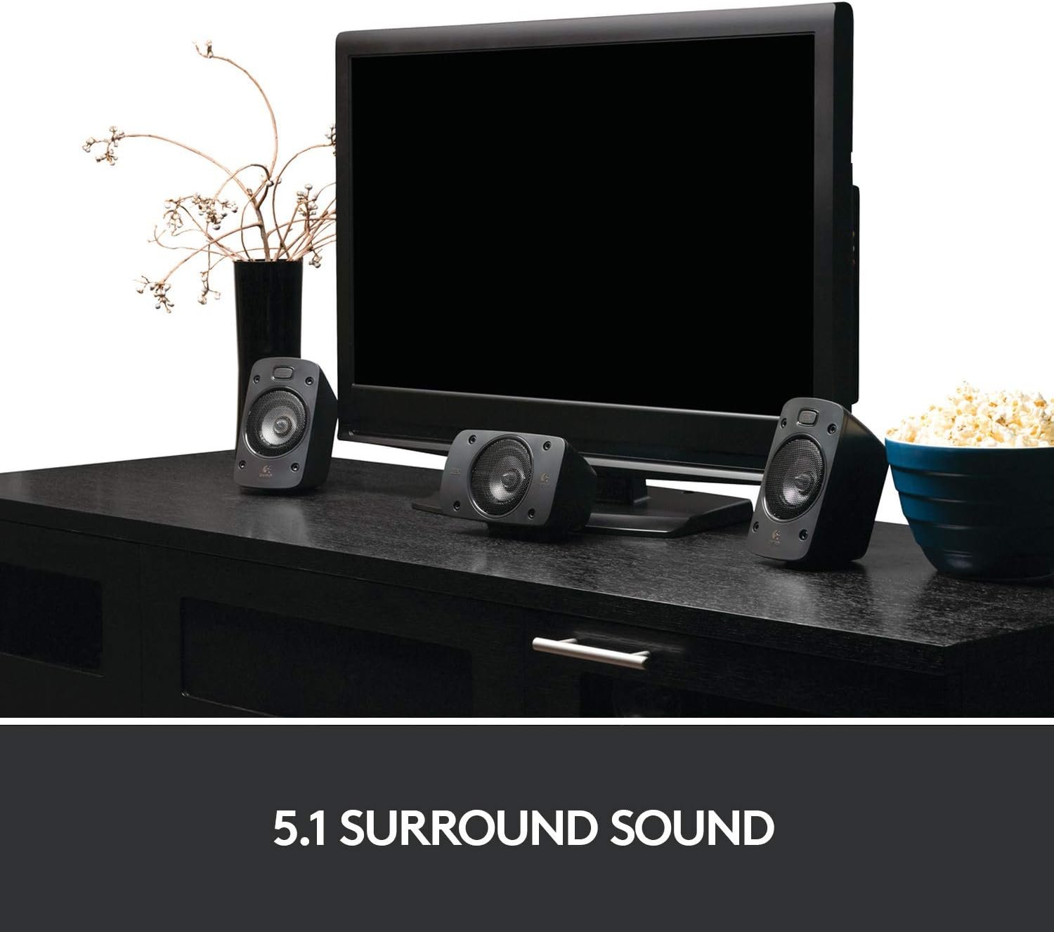 Logitech Z906 5.1 Surround Sound Speaker System - THX, Dolby Digital and DTS Digital Certified - Black - Image 2