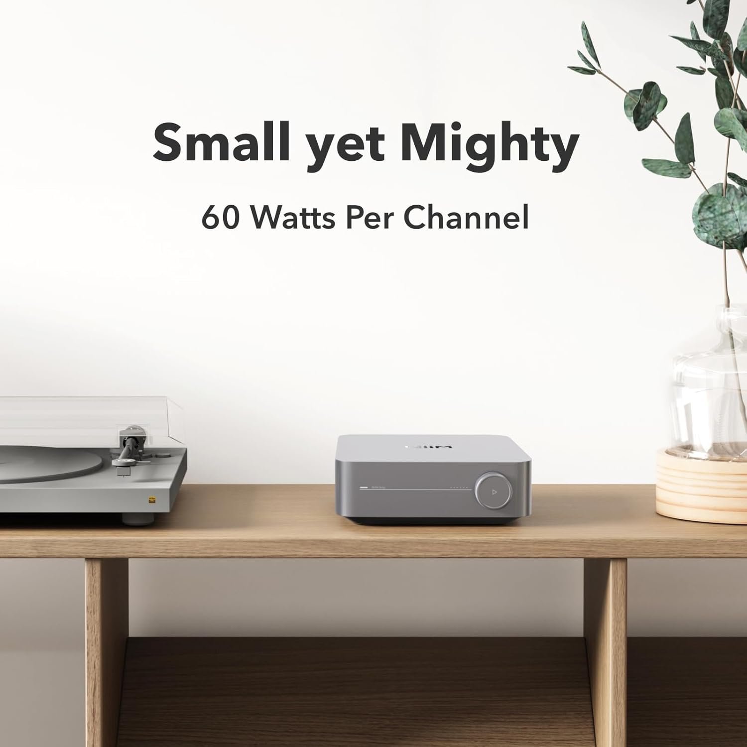 WiiM Amp: Multiroom Streaming Amplifier | Compatible with AirPlay, Google Cast, Alexa | HDMI, Voice Control | Stream from Spotify, Amazon Music, Tidal & More | Space Gray - Image 3