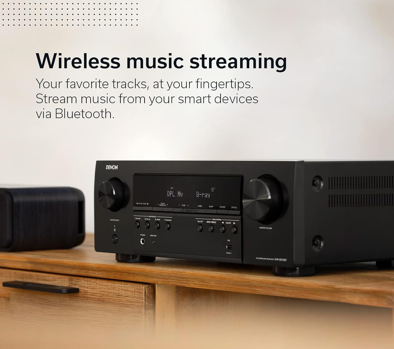 Denon AVR-S570BT AV Receiver 5.2 Channel 8K Ultra HD Audio & Video, Stereo Receivers, Denon AVR Wireless Streaming Bluetooth, (4) 8K HDMI Inputs, eARC, HD Setup Assistant - Image 6