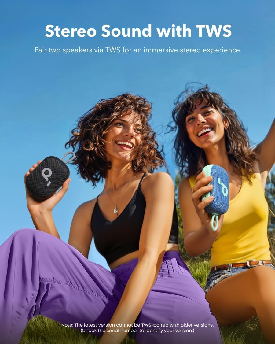 Soundcore Select 4 Go Bluetooth Shower Speaker by Anker, IP67 Waterproof/Dustproof, Ultra-Portable Speaker, Wireless, 20H Playtime, Floatable, Powerful Sound, Electronics for Outdoors/Home/Travel - Image 6