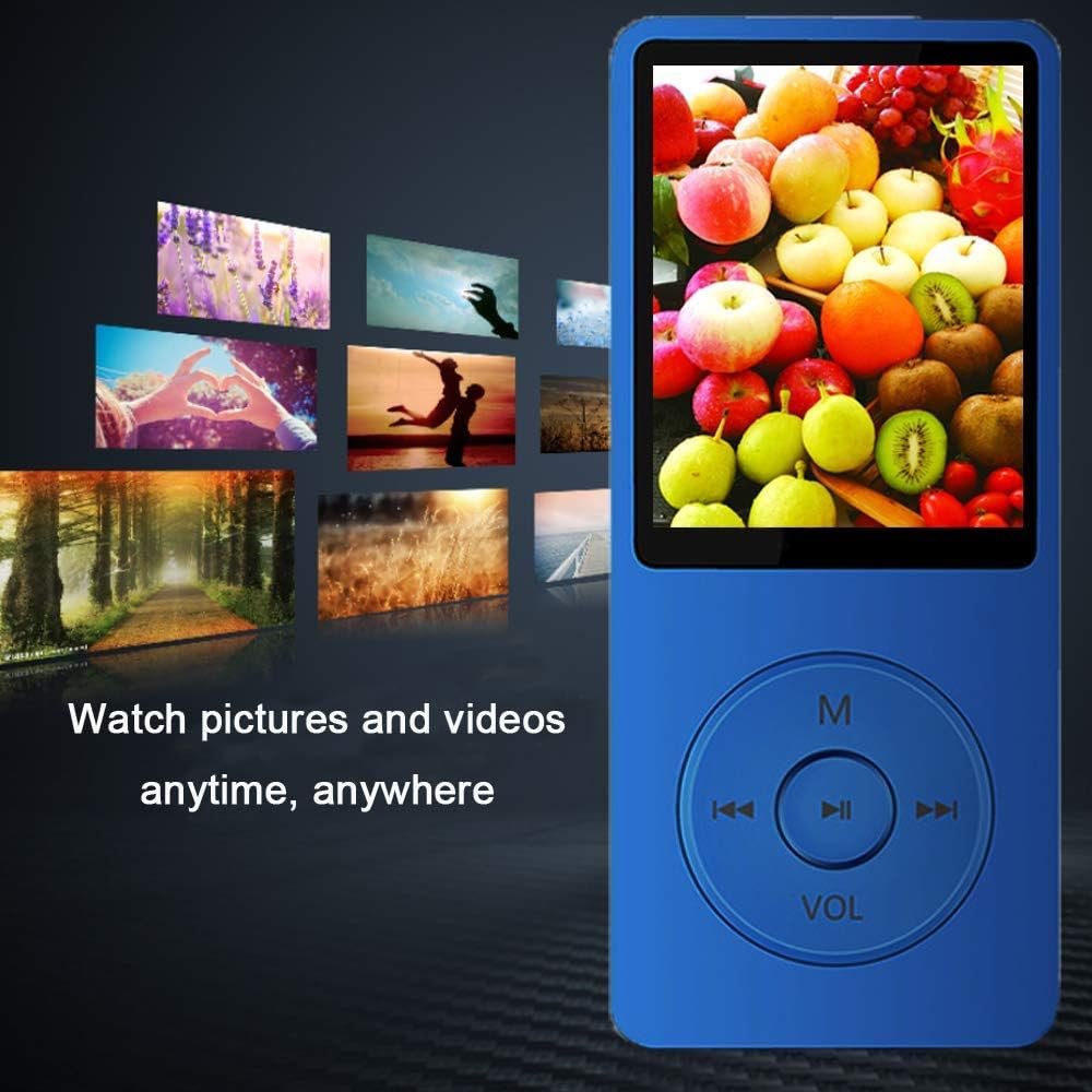 MP3 Player, Music Player with 16GB Micro SD Card, Build-in Speaker/Photo/Video Play/FM Radio/Voice Recorder/E-Book Reader, Supports up to 128GB (Dark Blue) - Image 5