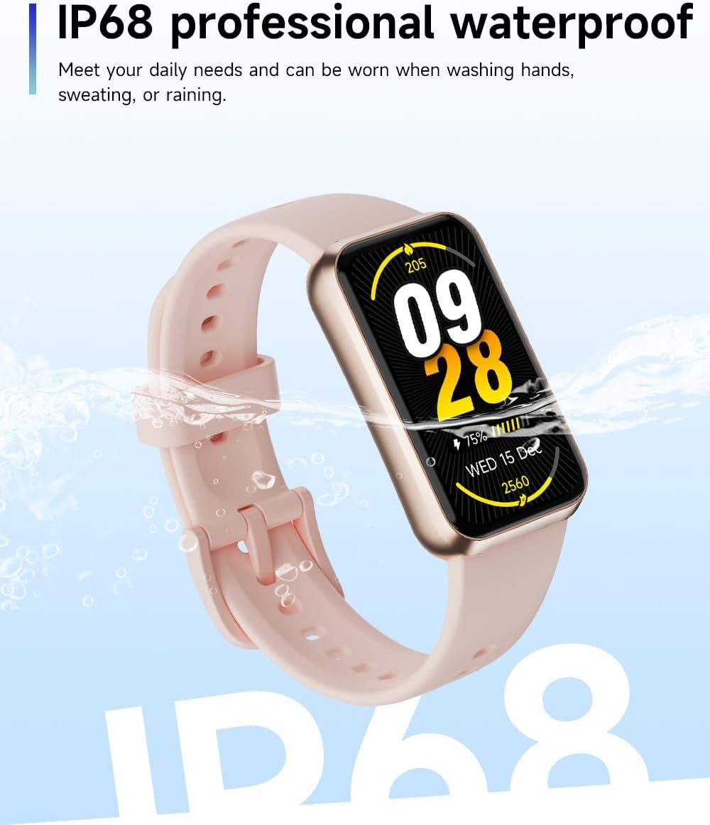 Fitness Trackers,Blood Oxygen Heart Rate Sleep Monitor,1.47‘’ OLED Display,Smart Band 24/7 Health Monitoring,Calorie Pedometer Steps Counter Activity watchs/Notifications(Black) - Image 7