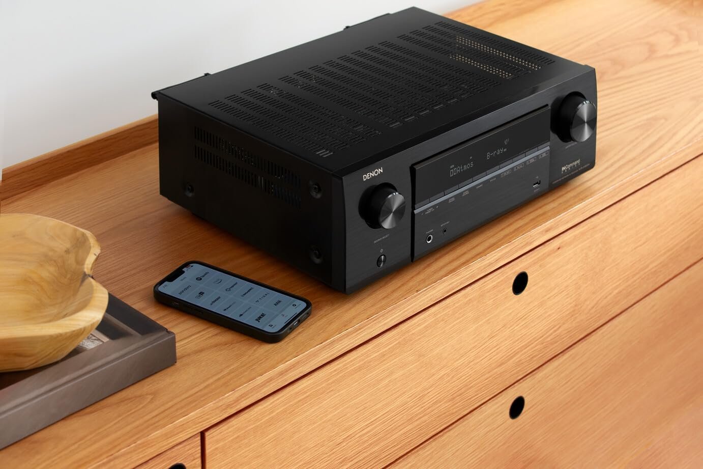 Denon AVR-X1800H 7.2 Channel AV Stereo Receiver - 80W/Channel, Wireless Streaming via Built-in HEOS, WiFi, & Bluetooth, Supports Dolby Vision, HDR10+, Dynamic HDR, & Home Automation Systems - Image 8