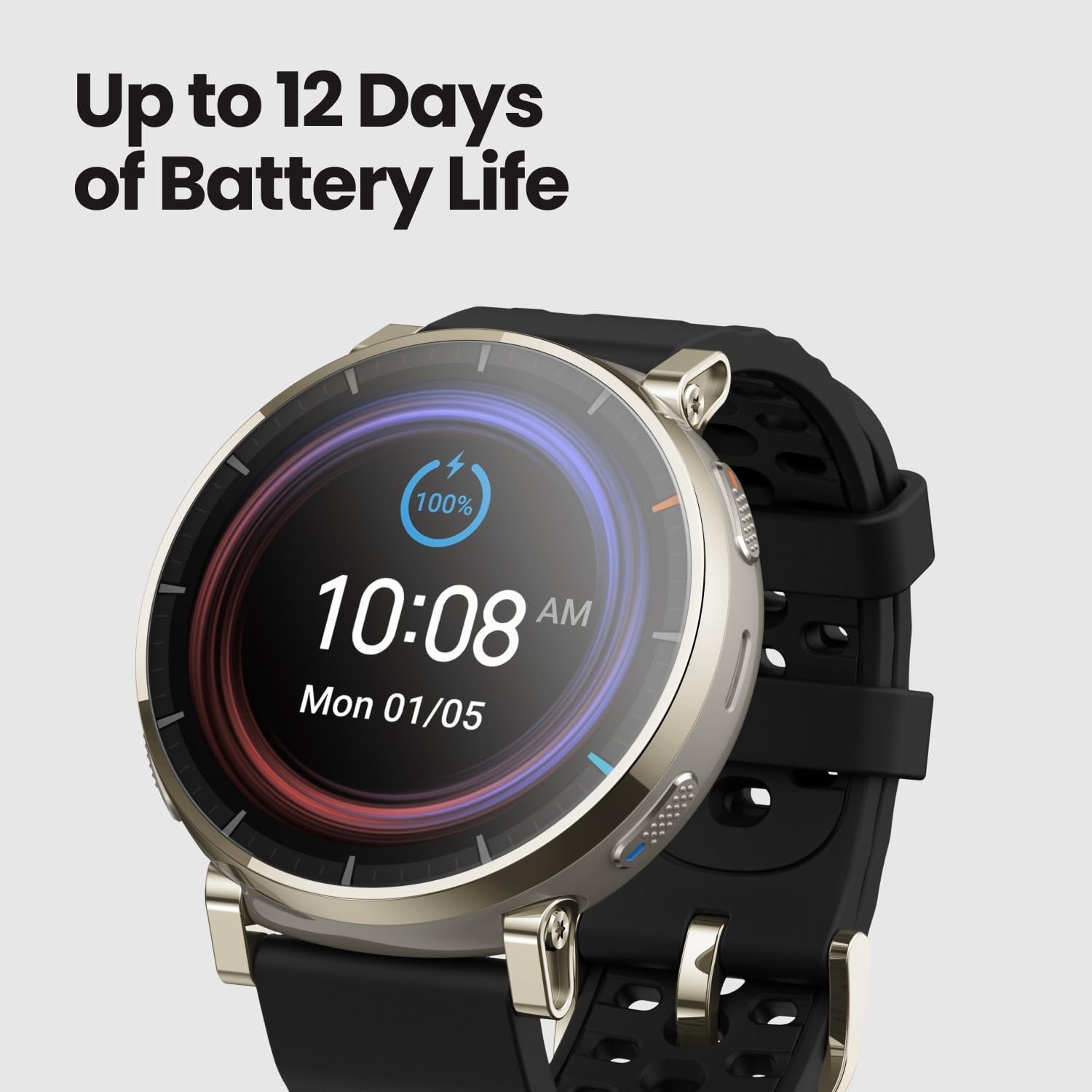 Amazfit Active 3 Premium GPS Running Smart Watch, 1.32" AMOLED Sapphire Display, 12-Day Battery, 4GB Storage, Offline Maps, 170+ Workout Modes, 5 ATM, Heart Rate & Fitness Tracker for Android & iPhone - Image 5