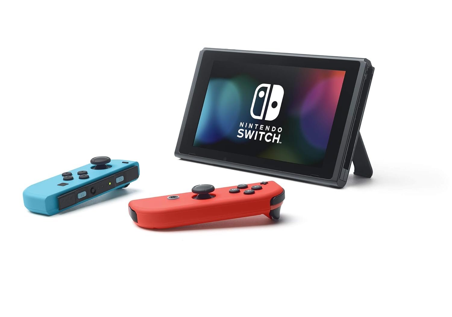 Nintendo Switch with Neon Blue and Neon Red Joy-Con - Handheld Gaming Console - Image 5