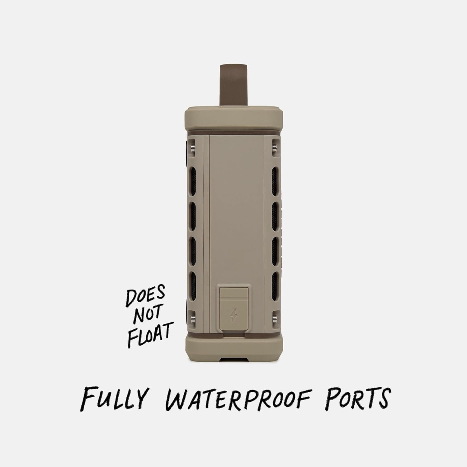 Turtlebox Ranger: Loud! Outdoor Portable Bluetooth 5.4 Speaker | Rugged, Waterproof, Ultra-Portable | Plays to 105db, Deep Bass, Shockproof, Unlimited Pairing for Full Stereo Experience, Tan - Image 5