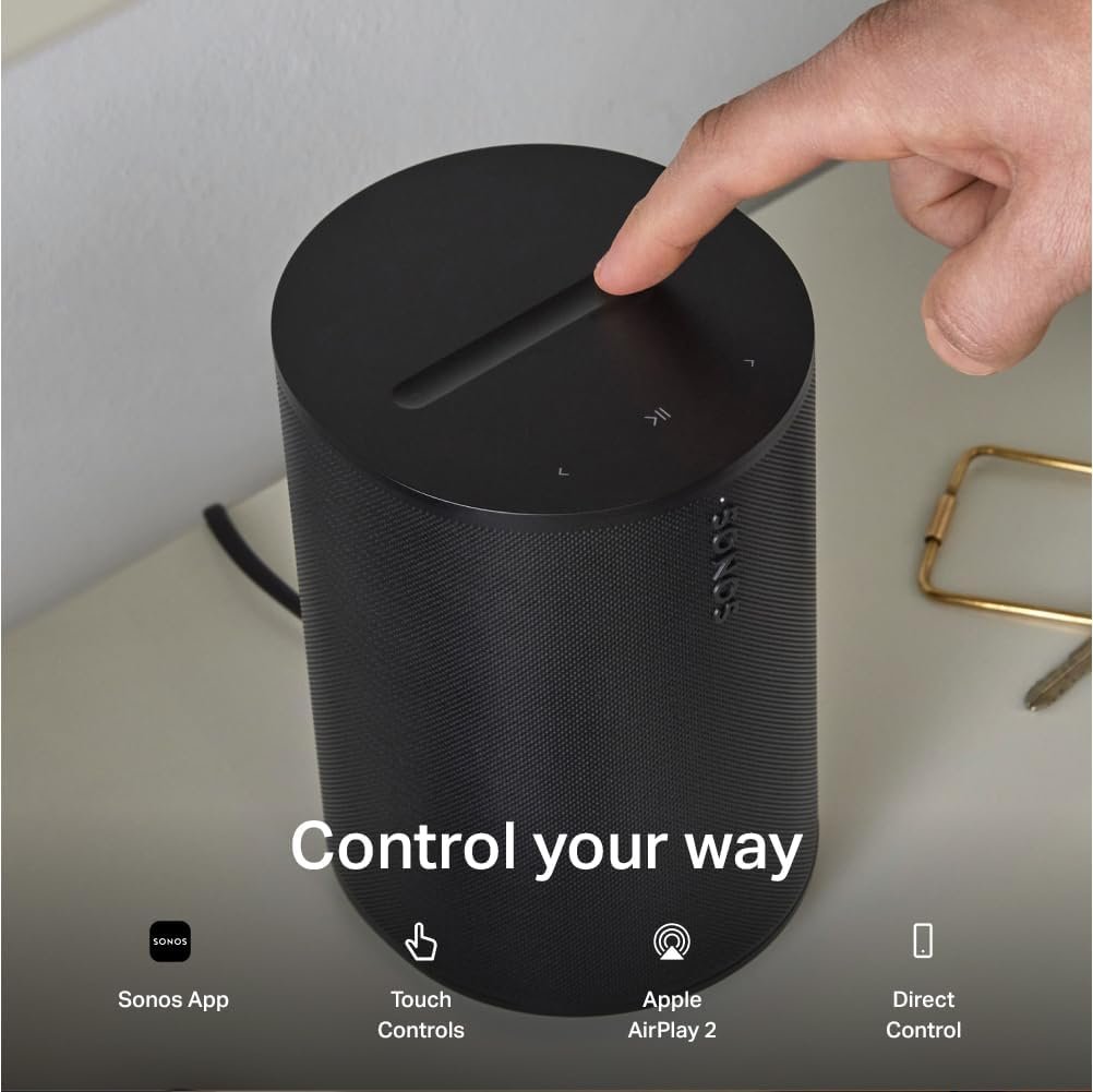 Sonos Era 100 SL - Compact, Microphone-Free Speaker with WiFi, Bluetooth - Black - Image 10