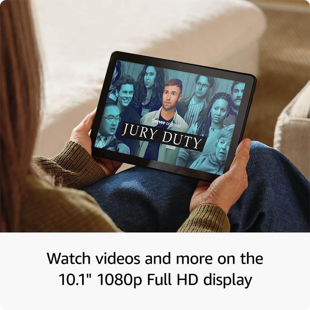 Amazon Fire HD 10 tablet (newest model) built for relaxation, 10.1" vibrant Full HD screen, octa-core processor, 3 GB RAM, 64 GB, Ocean - Image 4