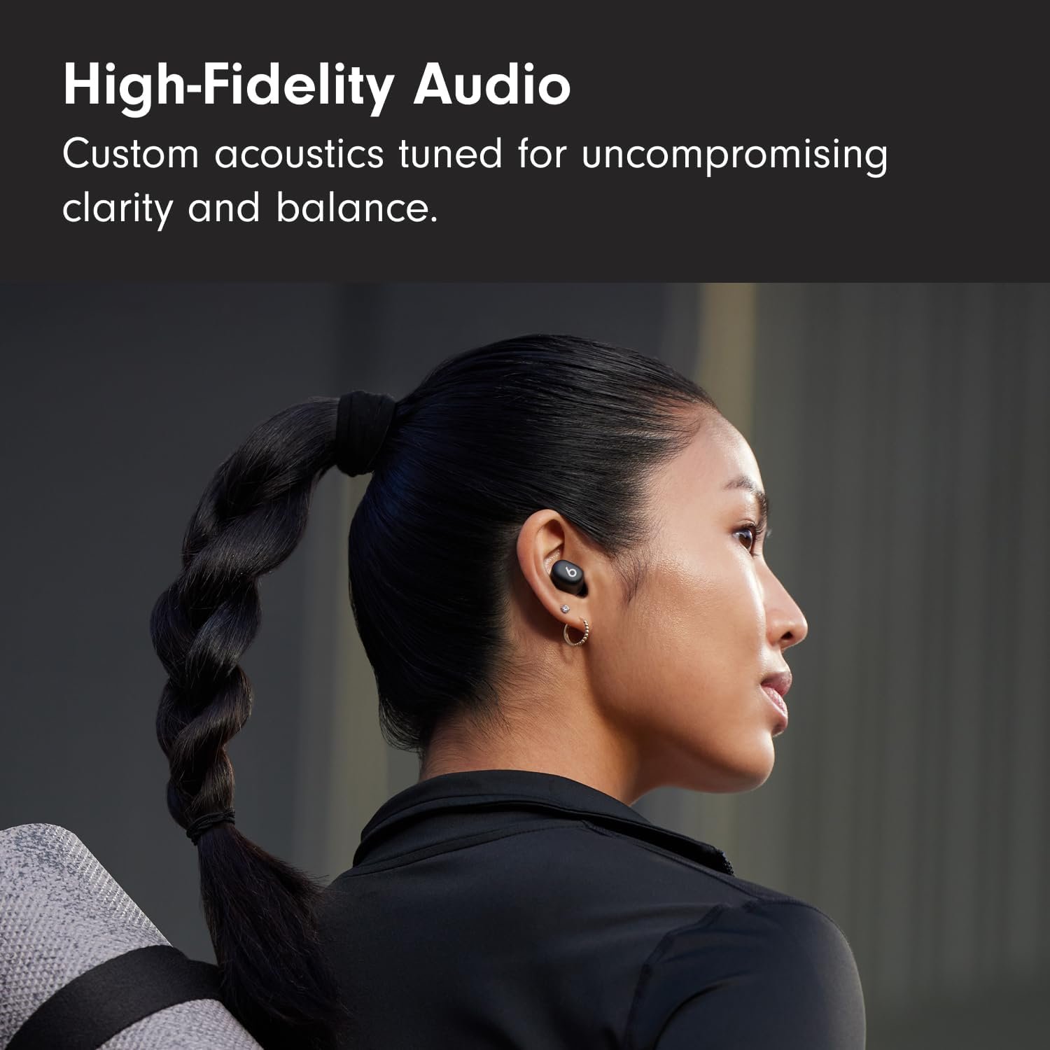 Beats Solo Buds - Wireless Bluetooth Earbuds | 18 Hours of Battery Life | Apple & Android Compatibility | Built-in Microphone - Matte Black - Image 3