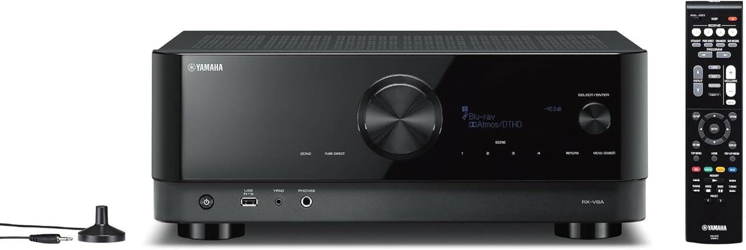 Klipsch Reference 5.2 Home Theater System, Bundle 2X R-625FA Floorstanding 2X R-12SW Subwoofer, R-52C Center, R-41M Bookshelf Speakers, and Yamaha RX-A2AB 7.2-Channel AV Receiver - Image 5