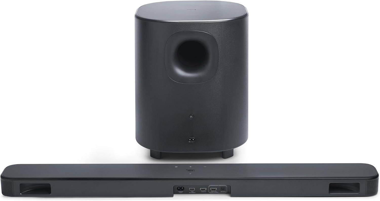 JBL Bar 500MK2-5.1 Channel soundbar System with Dolby Atmos, MultiBeam 3.0 & PureVoice 2.0, 750W with 10" Sub, Easy Sound Calibration, and Works with Voice Assistant-Enabled Speakers (Black) - Image 6