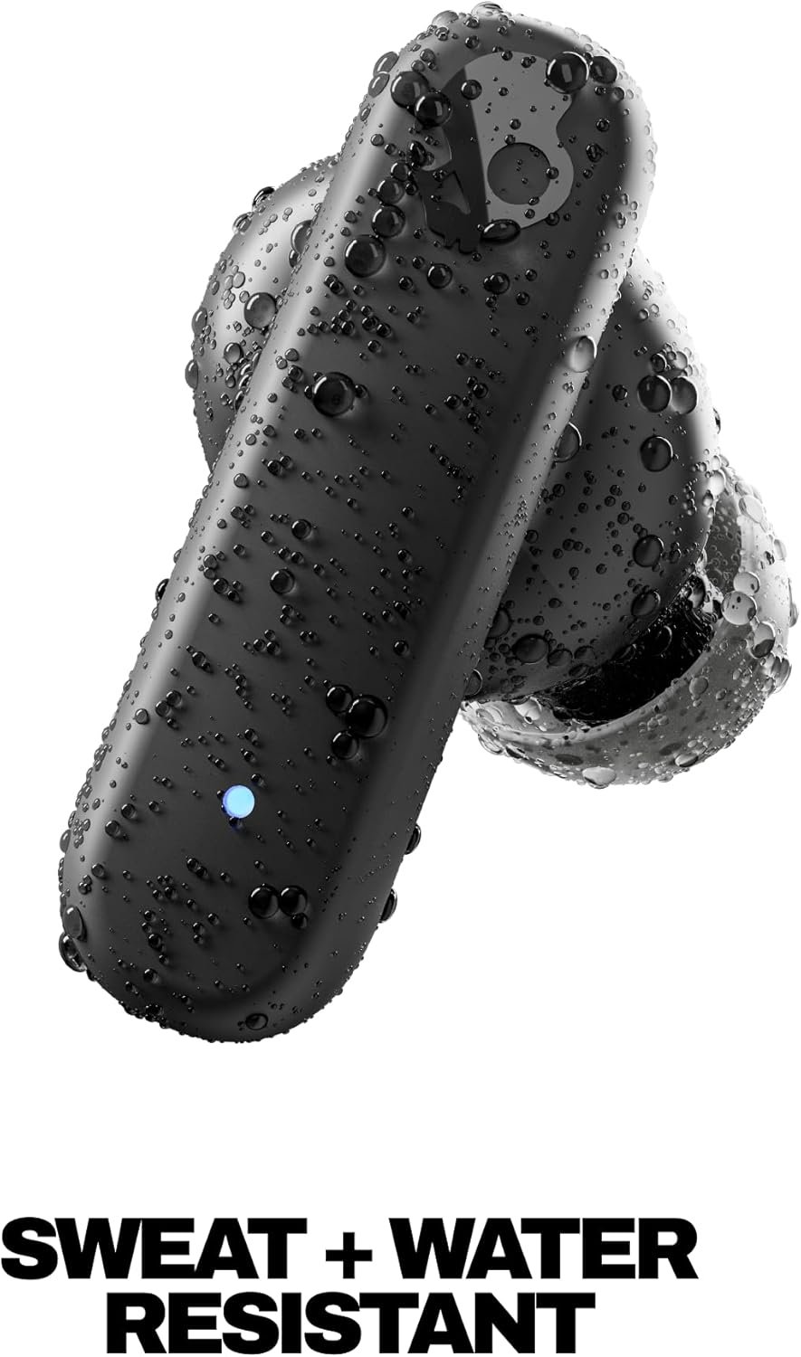 Skullcandy Smokin’ Buds Wireless Earbuds, Bluetooth Headphones, Noise Isolating Fit, Up to 20 Hours Battery, IPX4 Sweat and Water Resistant, Microphone for iPhone Android - True Black - Image 4
