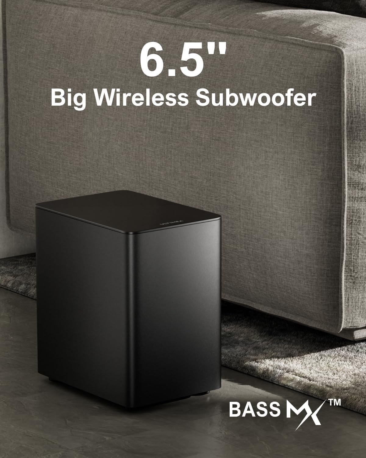 ULTIMEA 7.1Ch Soundbar with Dolby Atmos, APP Control, Surround Sound System for TV, 4 Wired Surround Speakers, Sound Bar for TV with 6.5" Wireless Subwoofer, Soundbar for TV, Poseidon D80 Upgraded - Image 7